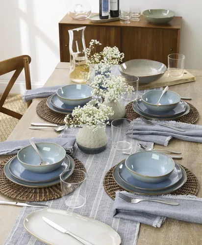 Vista 10 de Oneida B336045A Mooncrest - Juego de cubiertos de 45 piezas, servicio para 8, plateado, 45 piezas