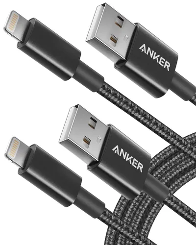 Vista 12 de Anker - Cable USB A a Lightning (1 m, certificado MFi, nailon, 1 unidad), cable USB a Lightning para iPhone 14/13/12/11 Pro/11/XS MAX/XR/8/7/6s Plus