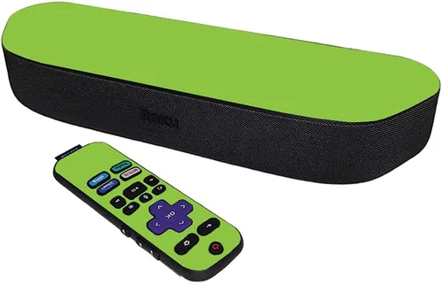 Vista 23 de MightySkins Skin compatible con Roku Streambar Media Player (2020) - Azul sólido Funda protectora de vinilo duradera y única Fácil de aplicar