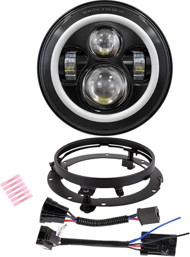 Vista 14 de XPCTD - Faro delantero LED de motocicleta de 7 pulgadas con lámparas de niebla de 4.5" compatibles con Harley Davidson Street Glide Road King