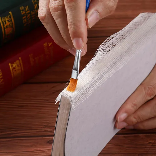 Vista 4 de Irenare Paño de encuadernación de libros para hacer tela de reparación, cubierta de libro para reparar encuadernación de libros antiguos, cuadernos