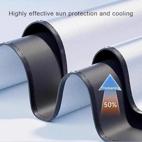 Vista 7 de 1Pc Car Front Windshield Sun Shade for HR-V HRV 2023-2025, Customized Auto Interior Sunshade Protector High Density Reflective Material Foldable UV