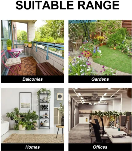 Vista 3 de GANAZONO Soporte para macetas pequeños soportes de plantas de mesa para plantas de interior, estante para macetas, estante para macetas, estantes