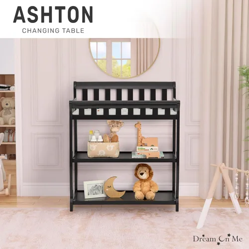 Vista 2 de Dream On Me Ashton - Cambiador de mesa, negro, 34 x 20 x 40 pulgadas (paquete de 1)