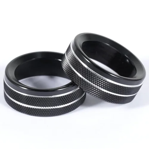 Vista 3 de Unifizz 3 piezas de calcomanías para pomos de aire acondicionado de automóvil, interruptor de radio de CA para Dodge 15-20 Durango Challenger