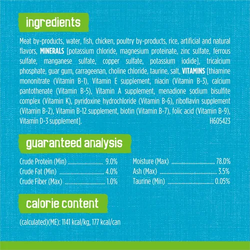 Vista 5 de Purina Friskies - Mariner's Catch - Alimento húmedo para gatos en paté, lata de 5.5 onzas