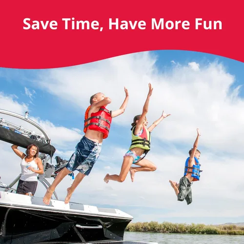 Vista 4 de SeaSense Soporte para caña de pescar de 2 estantes para tu barco, pontón, garaje - Práctico almacenamiento para cañas de pescar, alicates, cuchillos