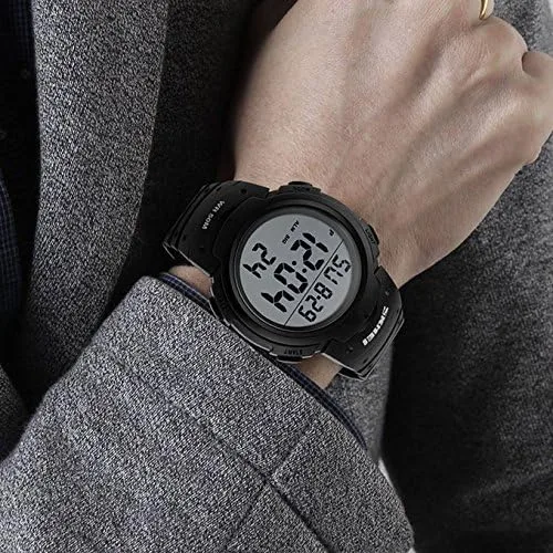 Vista 2 de AIMES Unisex Digital Watch with Luminous Display Sport Watches for Men and Women Multiple Functions and Comfortable Design 50m Waterproof Watch