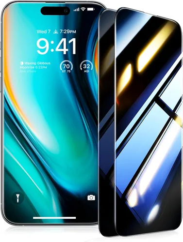 Vista 11 de UltraGlass TOP 9H+ Armor - Protector de pantalla para iPhone 15 Pro Max [NO.1 grado militar inastillable], protector de pantalla de vidrio templado