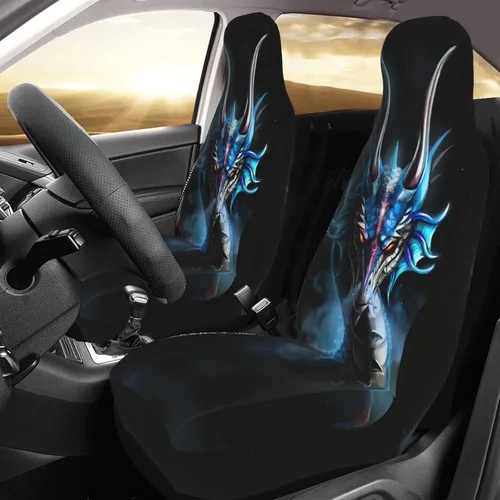 Vista 3 de Cool Devil Dragon - Fundas de asiento de coche para mujer, protector de asiento de vehículo, ajuste para automóviles, camiones, SUV y furgonetas