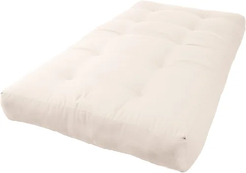 Vista 54 de Blazing Needles Renewal - Colchón futón de sarga de 8 pulgadas, individual, color borgoña