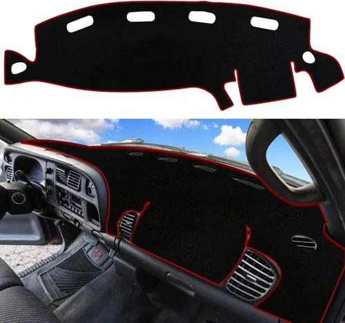 Vista 17 de Funda para tablero personalizada Compatible con Dodge Ram 1500 2019-2023 Antideslizante Decoración interior Protector de rayos UV y resplandor