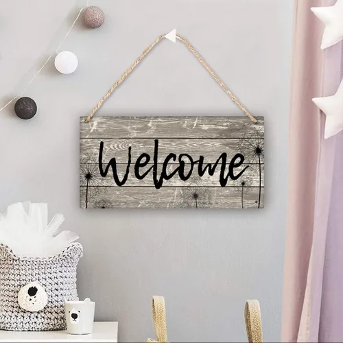 Vista 5 de Colgador de puerta para dormir para bebé, 12 x 6 pulgadas, placa de madera para el hogar, guardería, porche, patio Bebé durmiendo