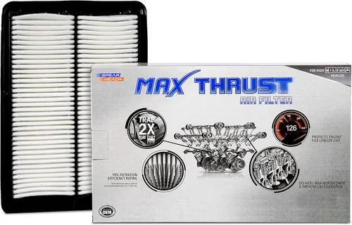 Vista 38 de Filtro de aire de motor Spearhead MPG Defense Max Thrust para vehículos de todo kilometraje, se adapta como el OEM, restaura MPG y aceleración