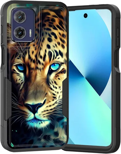 Vista 211 de para Moto G Play 4G 2024, funda de dos capas híbrida resistente y a prueba de golpes, PC duro + silicona suave protectora para Motorola Moto G Play