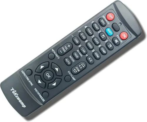 TeKswamp Control remoto para proyector de video (negro) para Promethean PRM-30
