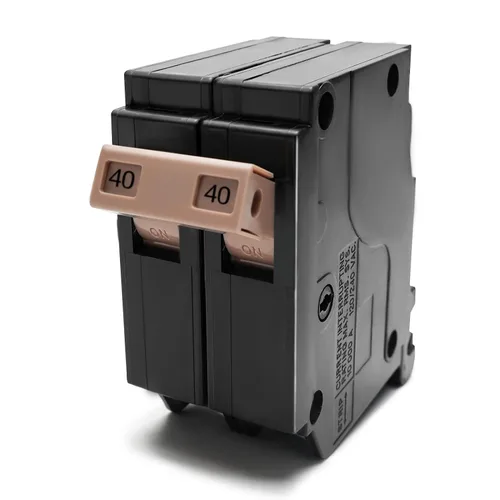 Vista 13 de Disyuntor C220 de 2 polos y 20 amperios, disyuntor de caja moldeada enchufable tipo C3/4 pulgadas, protección magnética térmica, 10 KAIC, 120/240V