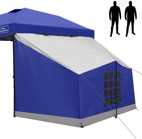Vista 12 de KAMPKEEPER Side Tent,1/2 Person Camping Tent for 10' x 10' Pop Up Canopy