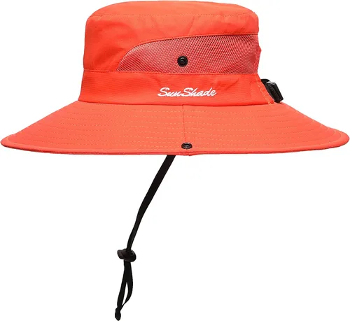 Vista 11 de Sombrero de sol para mujer de verano, sombrero de playa de ala ancha, protección UV al aire libre, plegable, malla fresca, diseño para cola