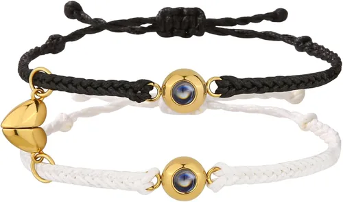 EMIRISTIC Pulsera de fotos personalizada con imagen en el interior, hecha a mano, de tamaño libre, para niñas, niños, mujeres y hombres, para el día