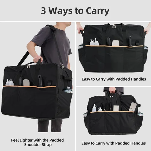 Vista 5 de NOELIFE Funda para Plancha Blackstone de 22 Pulgadas con Capucha y Soporte, Accesorios de Plancha Impermeables para Blackstone de 17 y 22 Pulgadas