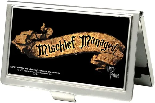 Vista 12 de Buckle-Down Tarjetero DMLE-DEPARTMENT OF MAGICAL LAW ENFORCEMENT Negro/Blanco - Pequeño