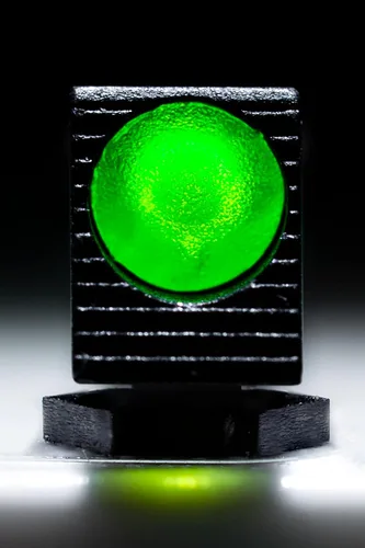 Vista 6 de HIVIZ Glock Overmolded Fibra Óptica Vista Frontal Táctica (Verde)