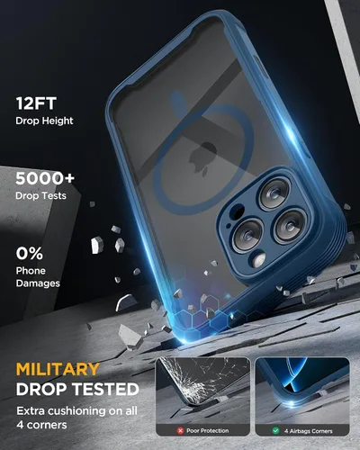 Vista 1114 de Miracase - Funda para iPhone SE de 3ª/2ª generación 2022 2020 de cuerpo completo con protector de pantalla de vidrio integrado, resistente Negro