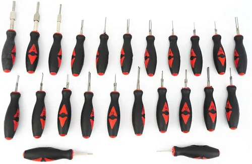 Vista 4 de Kit de liberación de terminales universales de 23 piezas para extracción de terminales eléctricos para vehículos nacionales e importados