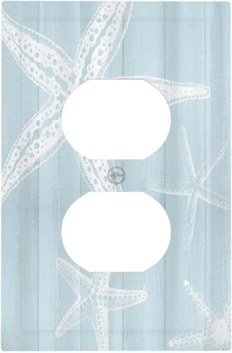 Vista 34 de Cubierta de placa de pared dispositivo duplex de 1 banda de mármol abstracto en arte interruptor de luz de salida eléctrica de cara fluida azul