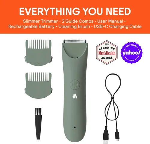 Vista 4 de MERIDIAN Slimmer Trimmer – Afeitadora eléctrica para mujer, recortador de línea de bikini y pelo púbico, recargable e impermeable, sin dolor