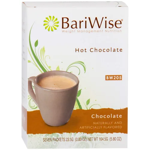 BariWise Chocolate caliente proteico, cacao caliente, bajo en azúcar, bajo en carbohidratos, apto para dieta cetogénica y sin gluten (7 unidades)