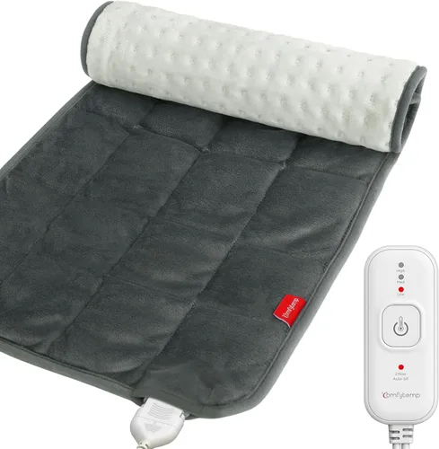 Vista 10 de Comfytemp Almohadilla térmica con peso para espalda y período, almohadilla térmica eléctrica extra grande de 20 x 24 pulgadas, regalos de cumpleaños
