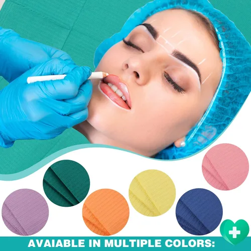 Vista 4 de Newwiee 750 Piezas Baberos Dentales Desechables a Granel Impermeables Hoja de Tatuaje Cubierta de Bandeja para Pacientes para Arte de Uñas de Arco