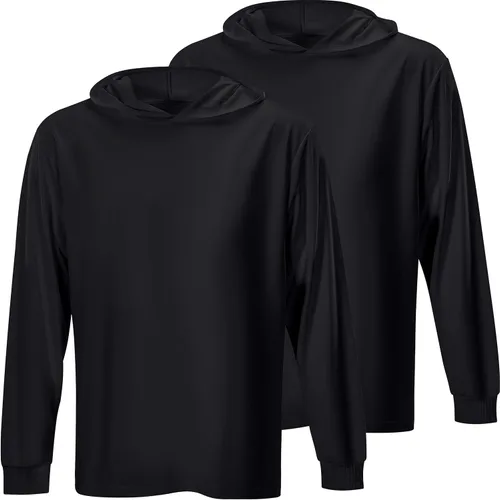Vista 19 de ProtectX Sudadera ligera de manga larga con protección solar de alta visibilidad, UPF 50+ de secado rápido, camisa SPF UV, ropa activa
