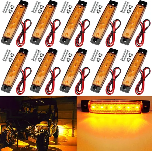 Vista 6 de 10 paquetes de luces LED de tira de roca impermeables, luces exteriores e interiores, luces de bajo brillo para ruedas y guardabarros, kits