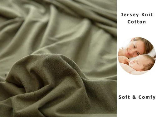 Vista 6 de PURE ERA Sábana bajera ajustable de algodón de punto de jersey (sin sábana encimera ni fundas), bolsillo profundo de hasta 15 a 20 pulgadas, ultra