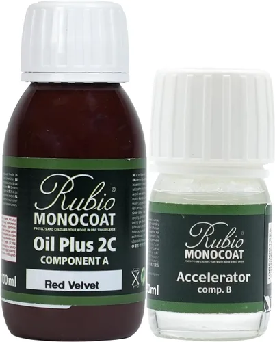 Vista 150 de Rubio Monocoat Tinte y Acabado para Madera 650 pies² - Blanco 5% Oil Plus 2C Secado Rápido, Aceite para Madera de Linaza Ecológico para Uso