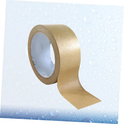 Vista 7 de Ciieeo Cinta adhesiva marrón para decoración marrón, cinta adhesiva reforzada, cinta autoadhesiva de papel Kraft, cinta de sellado de cartón