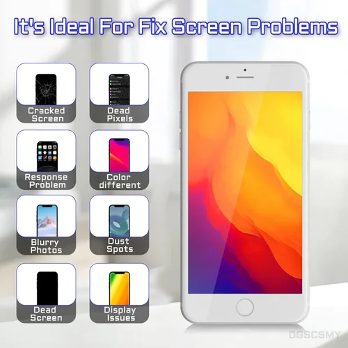 Vista 4 de para iPhone 8 Plus Kit de reemplazo de pantalla 8plus pantalla LCD blanco 5.5 "3D táctil digitalizador montaje completo impermeable adhesivo