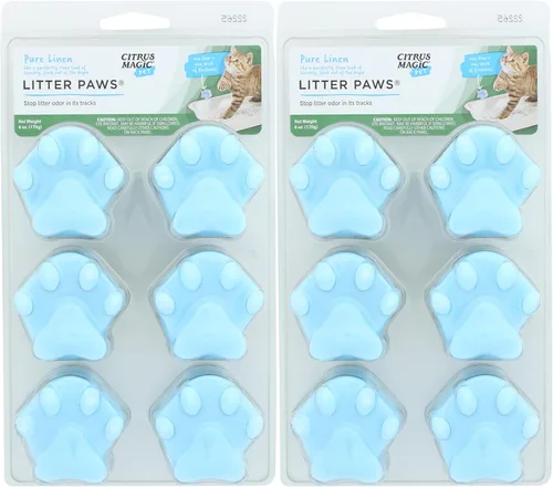Vista 7 de Citrus Magic Eliminador de Olores para Mascotas Litter Paws, Brisa Oceánica, Paquete de 6