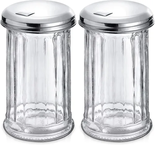 Vista 10 de Recipiente dispensador de azúcar de vidrio con tapa, recipientes de azúcar para encimera, juego de cocina, contenedor de café y azúcar