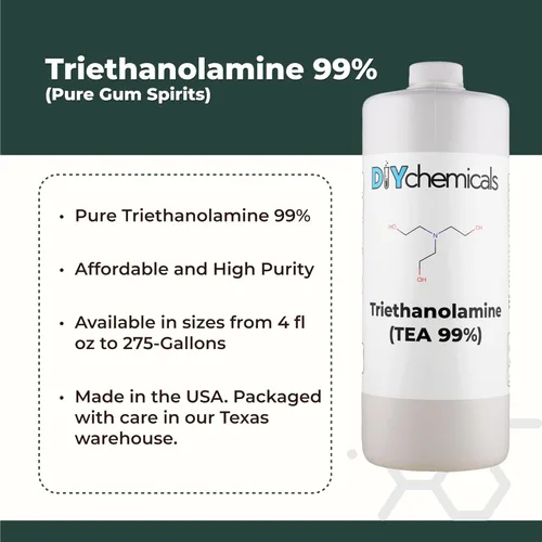 Vista 2 de DIYChemicals Trietanolamina 99% 1 cuarto de galón (32 fl oz)