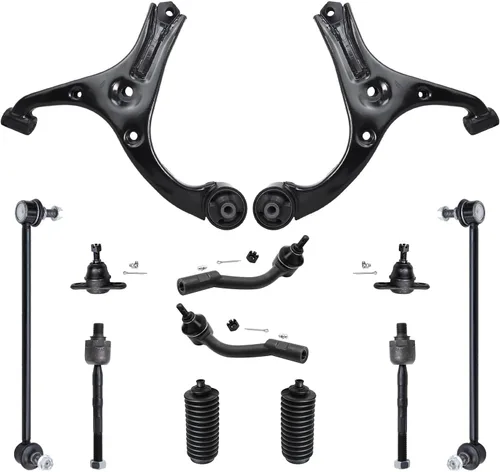 Vista 31 de Detroit Axle – 12 brazos de control superiores e inferiores delanteros con rótulas, barras de unión exteriores e interiores con topes, barras