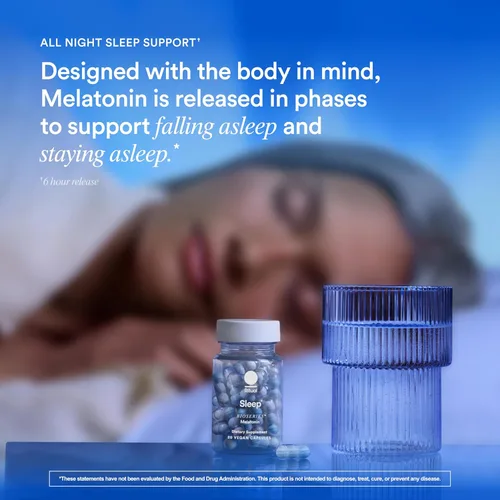 Vista 7 de Ritual Sleep Bioseries™ Melatonin: Ayuda para dormir de melatonina para adultos, suplemento para dormir con cápsulas de liberación prolongada