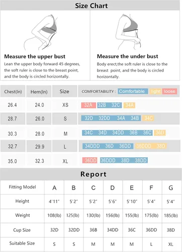 Vista 7 de THE GYM PEOPLE - Sostén deportivo para mujer, sin varillas, acolchado con soporte medio