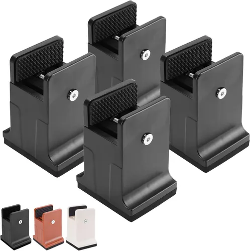 Vista 6 de BTSD-home Elevadores de cama ajustables, paquete de 8 elevadores de cama de 4 pulgadas, adecuados para sofá, mesas, escritorio y sofá