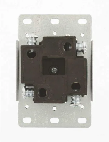 Vista 2 de Leviton 279-S00 - Receptáculo de montaje empotrable, 50 A, 125/250 V, NEMA 14-50R, 3P, 4W, hoja recta, grado industrial, conexión a tierra, cableado