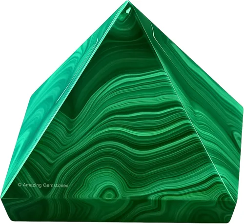 Vista 17 de Amazing Gemstone Piedras curativas de cristal de pirámide de piedra lunar arcoíris – Estatuilla de pirámide de piedra natural de 1 pulgada