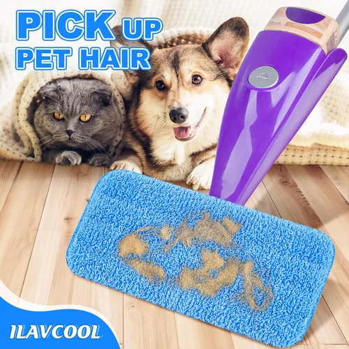 Vista 6 de Paquete de 3 almohadillas reutilizables para trapeador Swiffer WetJet, almohadillas húmedas de repuesto de almohadillas de microfibra